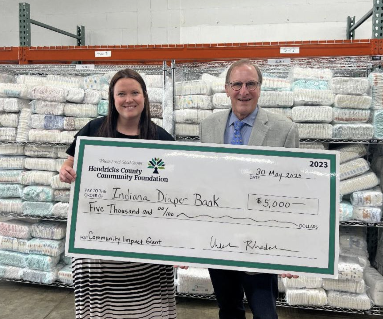 Grant to the Indiana Diaper Bank