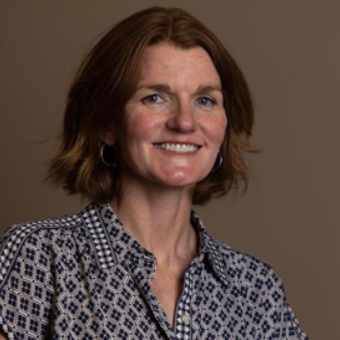 Keylee Wright, woman with short gingery hair