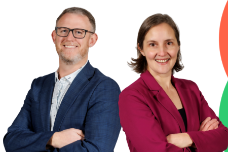 Wes Scott, Community Foundation of Southern Indiana; Nadine Baker, Don Wood Foundation